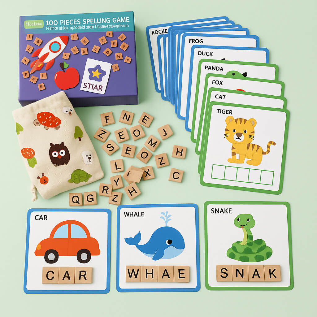 100pcs Interactive Spelling Game