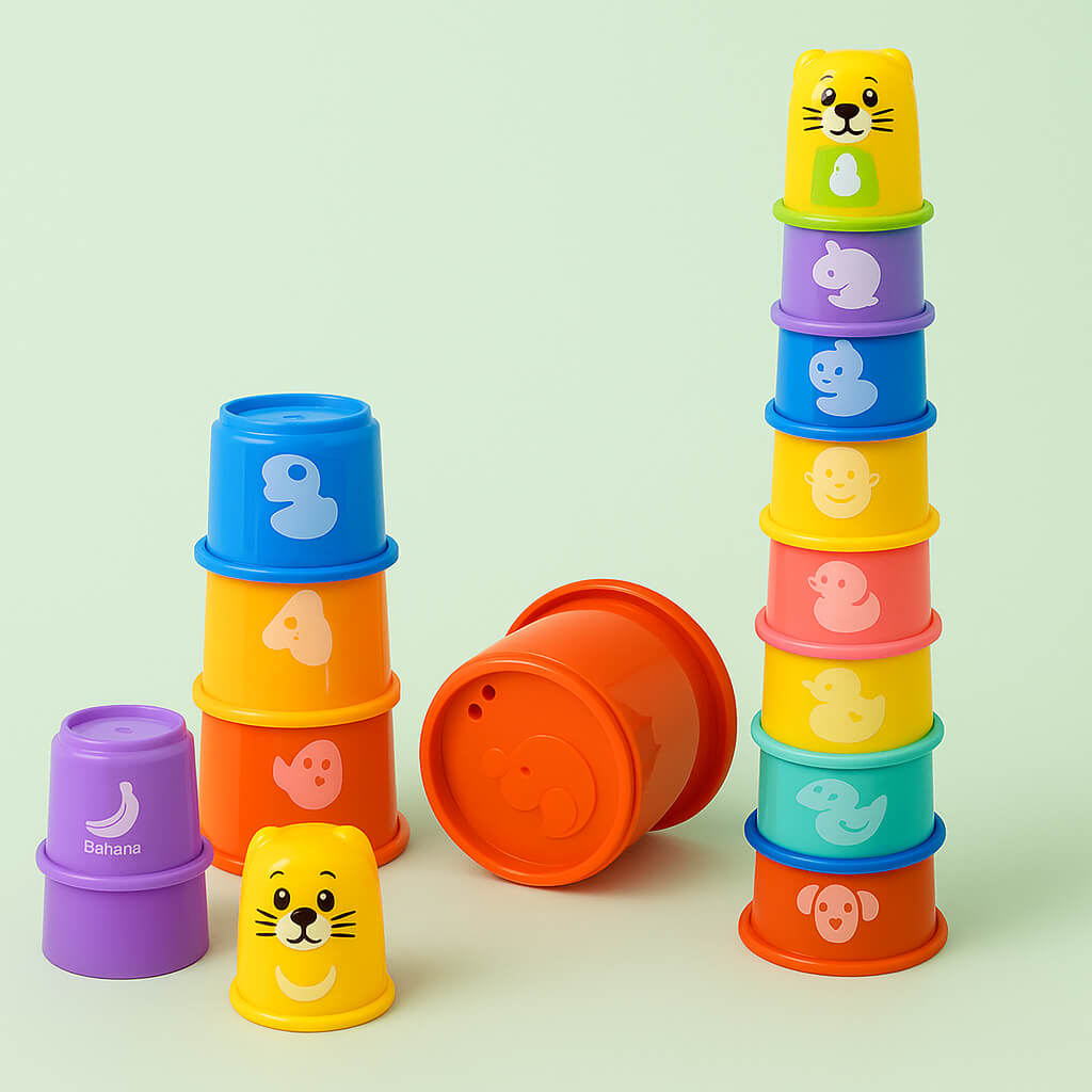 Colorful Stacking Cups