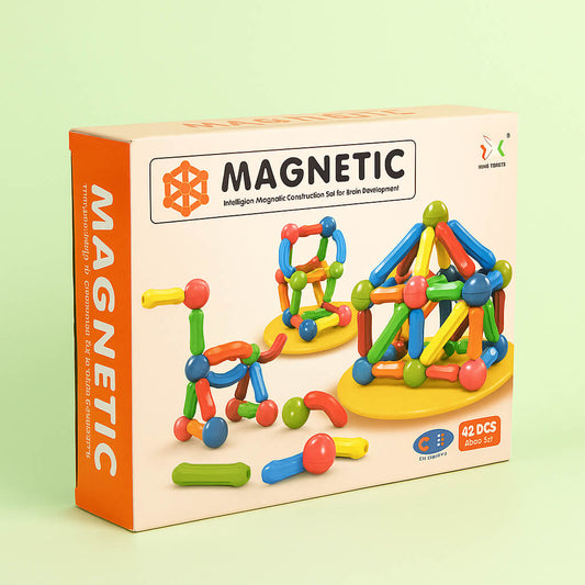 DIY Magnetic Sticks and Balls Building Set