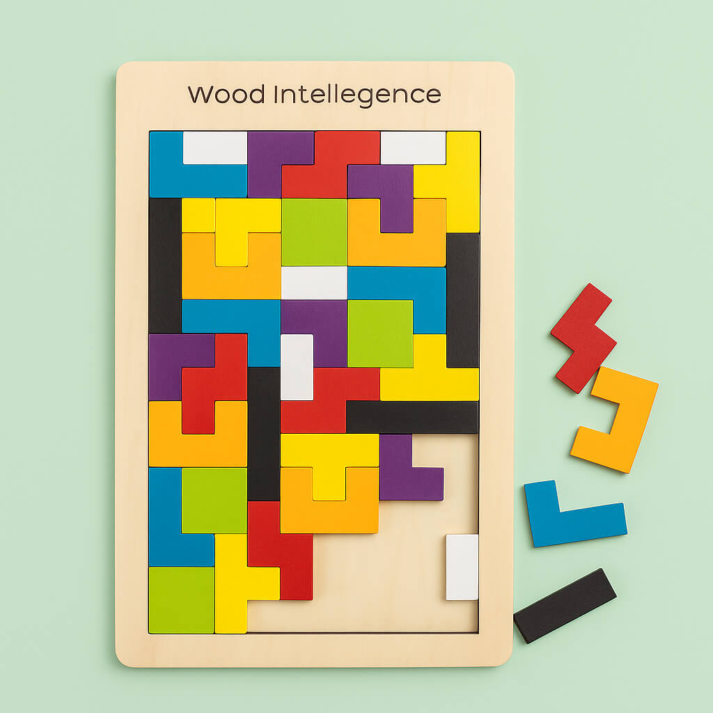 Multicolor Wooden Jigsaw Blocks