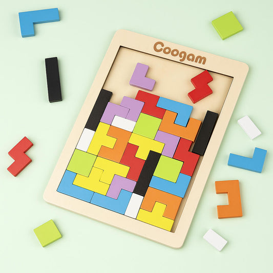 Multicolor Wooden Jigsaw Blocks