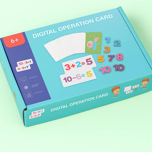 Wooden 1-10 Numbers Digital Operation Cards