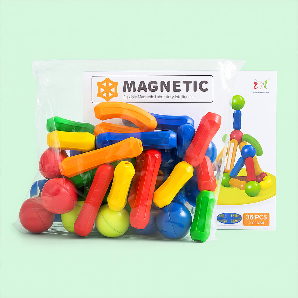 DIY Magnetic Sticks and Balls Building Set