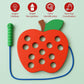 Lacing Caterpillars Eat Fruit Game