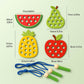 Lacing Caterpillars Eat Fruit Game