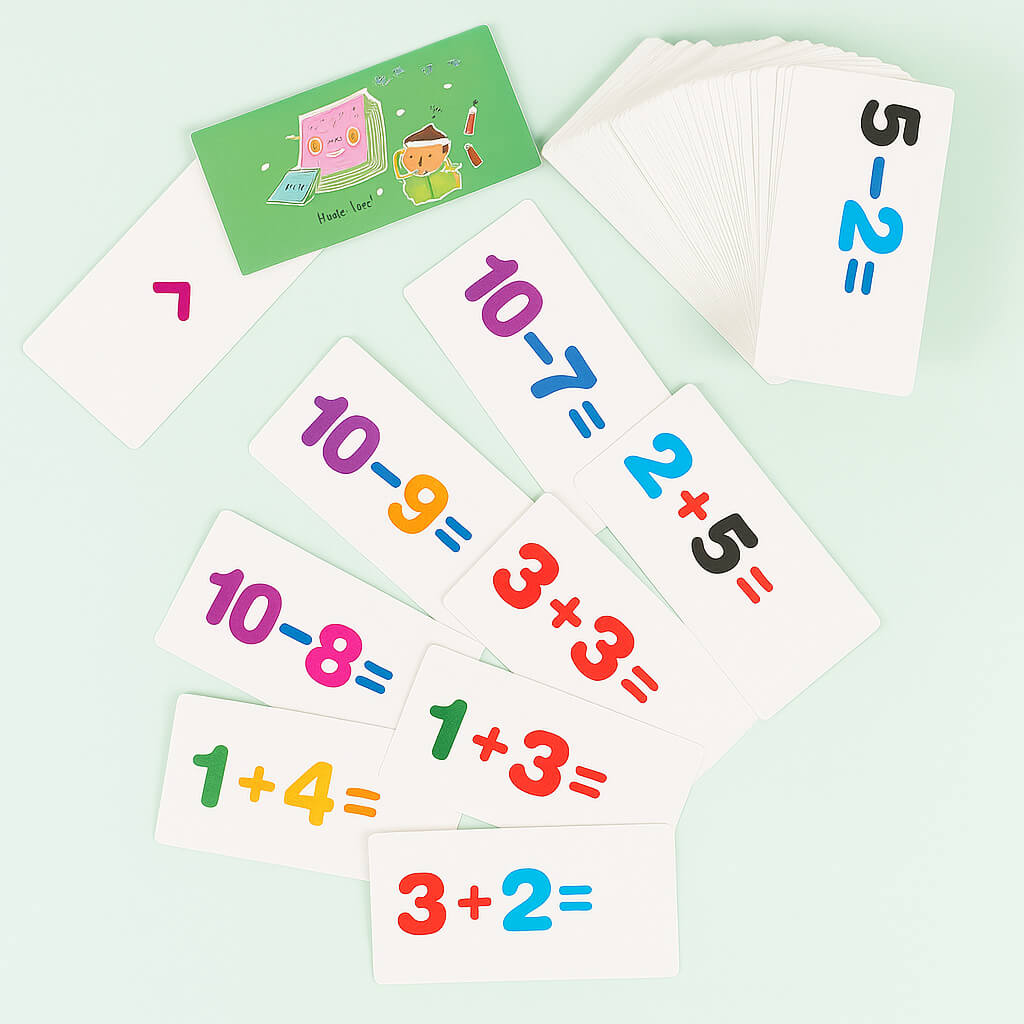 Wooden 1-10 Numbers Digital Operation Cards
